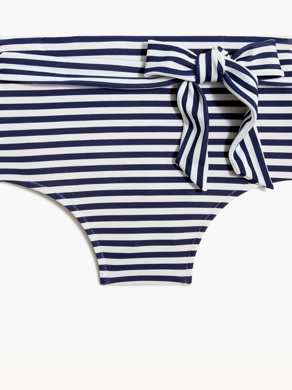 J. Crew Navy and White Striped Bikini Bottom with Bow SZ S & matching top SZ L